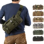 Camouflage Tactical Sling Bag Outdoor Shoulder Fishing Waist Pack for Cycling Lure Camera Gear Multi Purpose Tool Handbag Men - Image 2