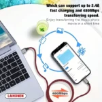 LAIHONEN Nylon Braided USB A To Lightning MFi Certified 1m 2m 3m Cable for iPhone 11 12 13 14 Pro XS Max XR X 6S 7 8 Plus SE - Image 5