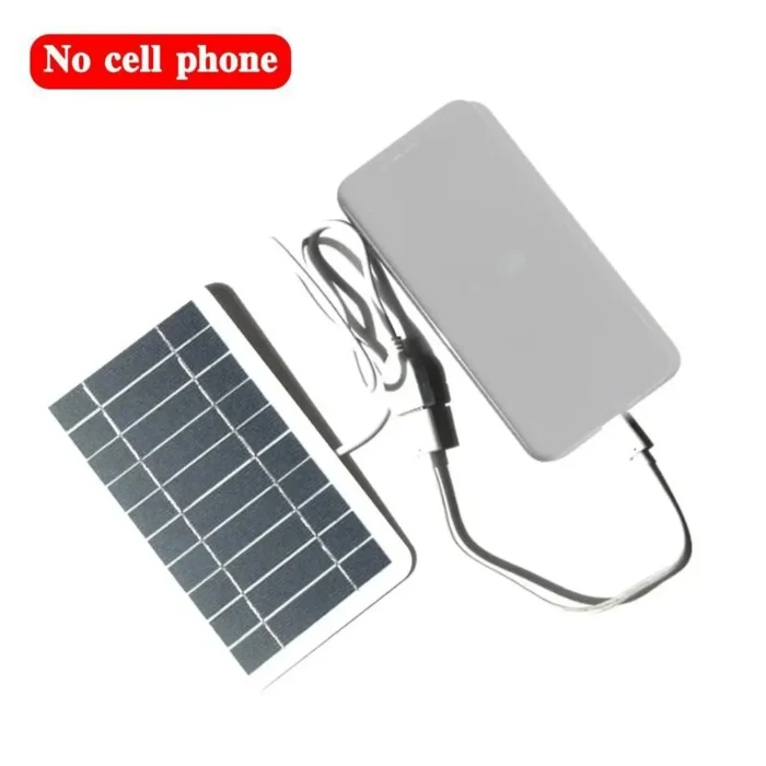 Portable Solar Panel 5V 2W Solar Plate With USB Safe Charge Stabilize Battery Charger for Power Bank Phone Outdoor Camping Home - Image 1