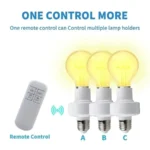 Wireless Remote Control Lamp Holder Timer Switch LED Light Bulb Socket E27 Long Distance 110V 220V for Downlight Pendant Pendant - Image 4
