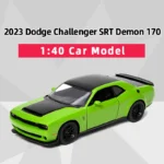 kinsmart 2023 Dodge Challenger SRT Demon 170 Alloy Diecast Car Model 1/40 Toy With Pull Back For Children Gifts Toy Collection