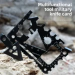 Outdoor Portable 18 in 1 Pocket Card Knife Wildlife Survival Equipment Lifesaving Card Multi purpose and Multi functional Tool - Image 3