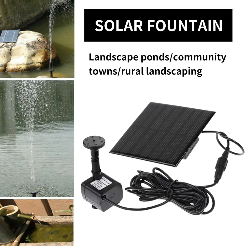 kf-S854a0bdfd6be4a92a279926e0e4582797 Quiet Water Pump for Yard Pond 180L/h 30-60cm Spray Height Quiet Brushless Pump Monocrystalline Solar Panel Bird Bath Decoration - Image 1