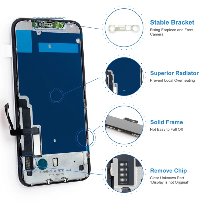 100% Tested Lcd For iPhone 11 Display 3D Touch Screen Replacement with Metal Frame Full FHD Durable Easy to Install Factory Lcd - Image 3