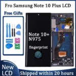 AMOLED Note 10 Plus Screen For Samsung Note10+ N975F Lcd Display Touch Screen with Frame Support S Pen Fingerprints
