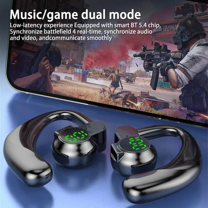 NEW Bone Conduction Wireless Bluetooth Headphones Earphones With Microphone Handsfree Noise Canceling Headset - Image 3