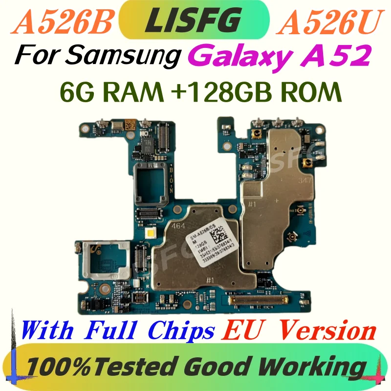 kf-S8a404e2880a1400a9d64df05b727a413L For Samsung Galaxy A52 A526B Motherboard SM-A526B A526U Mainboard 100%Tested Logic board With Android System 5G Full Working - Image 1