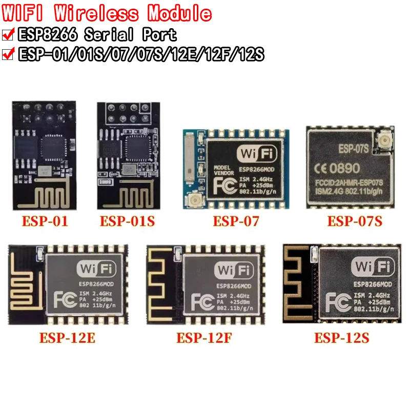 kf-S8aa40947b66c47e5b324899500a3f7e2g ESP8266 ESP-01 ESP-01S ESP-07 ESP-07S ESP-12 ESP-12E ESP-12F ESP-32S serial WIFI wireless module wireless transceiver - Image 1