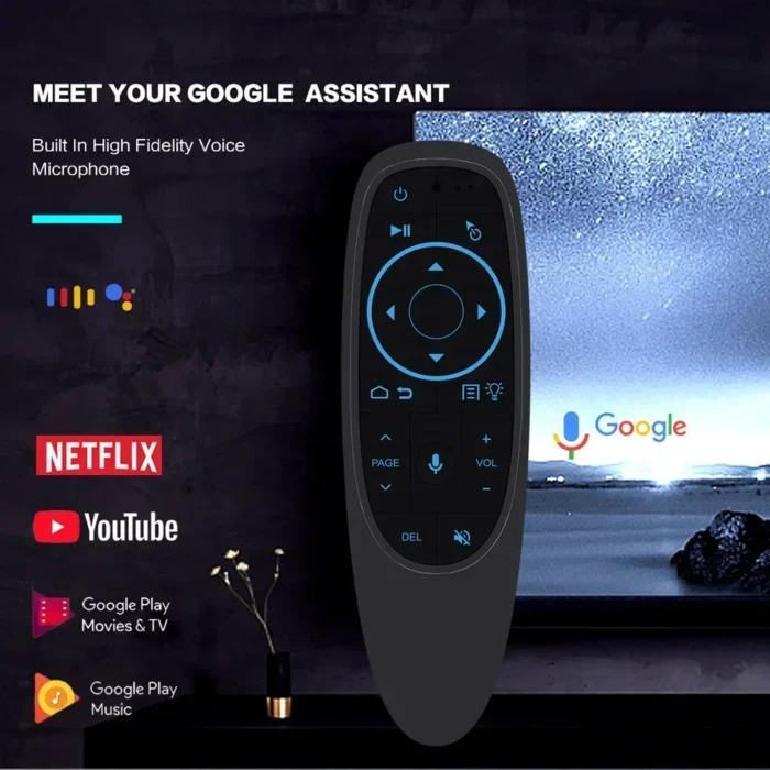 G10S PRO BT Voice Remote Control 2.4G With BT5.0 Wireless Air Mouse Gyroscope Smart Remote Backlit For Android TV Box - Image 4