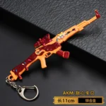 Keychains Cartoon Game PUBG 98K AWM AKM M24 Mini Gun Alloy Pendant Car Key Chain Key Ring Phone Bag Hanging Jewelry Gifts - Image 5