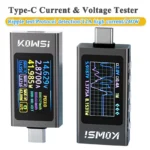 KWS-X1 4V-30V 12A Type C Tester Voltmeter Ammeter TYPE-C Fast Charge Detection Trigger Capacity Measurement Ripple Measurement