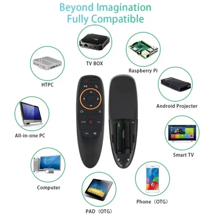 G10S Air Mouse Voice Remote Control 2.4G Wireless Gyroscope IR Learning for H96 MAX X88 PRO Android TV Box HK1 - Image 2