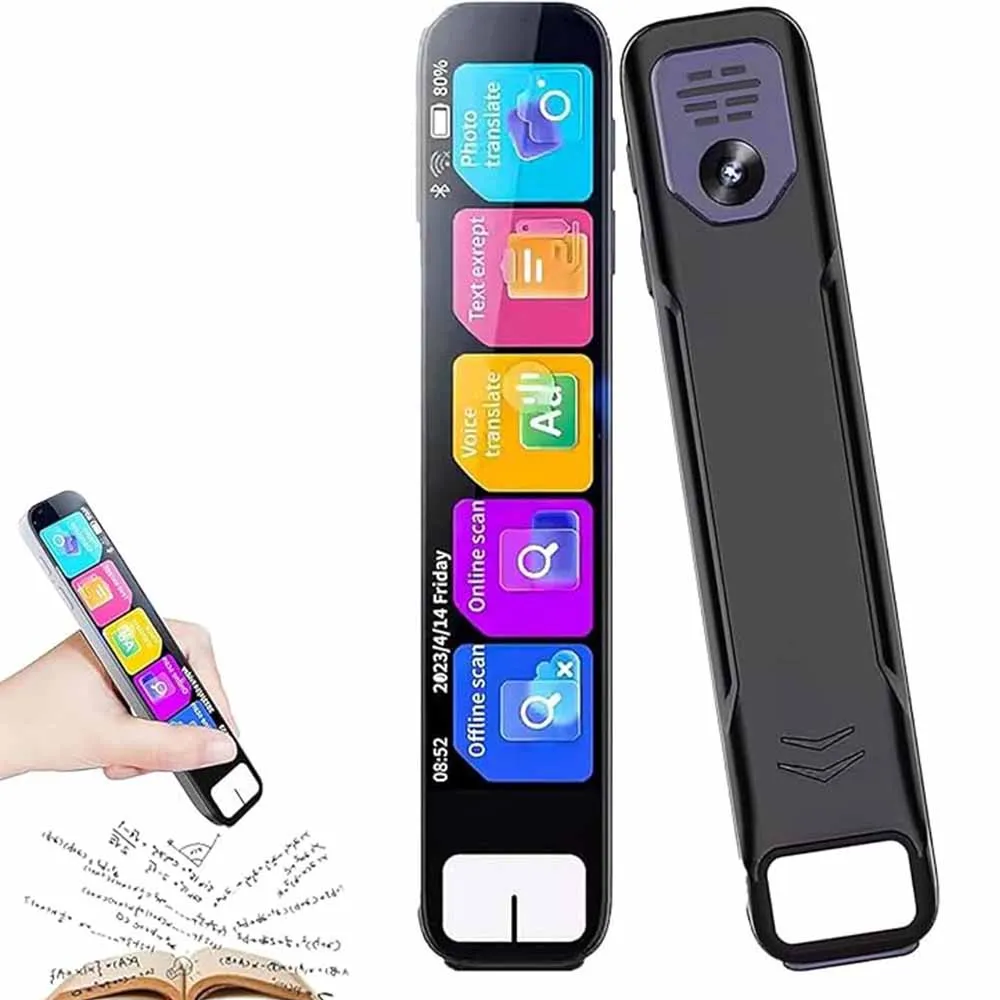 kf-S937268637c0a42b6a534e68fc8b9dfd17 Language Scanner Pen Smart Voice Translator Pen Real-time Language Translator Electronic Dictionary English Learning Scan Pen - Image 1