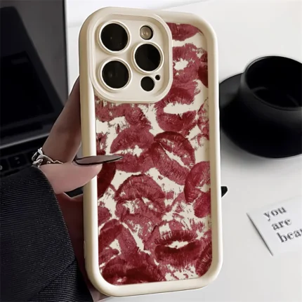 Sexy Red Lips Luxury Phone Case For Google Pixel 9 8 7 8A 7A Pro XL Soft Silicone TPU Back Cover
