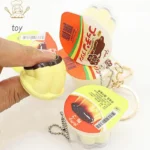Novelty Pudding Pendant Food Play Reduce Pressure Keychain Fragrance Antistress Fidget Stress Relieving Backpack Decor Kids Toys - Image 4