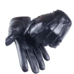 Sports Velet Waterproof Winter Keep Warm Fashion Accessories Full Finger Gloves Men Leather Mittens Touch Screen Gloves - Image 6