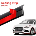 2/5M Car Rubber Seal Strip for Fender Flare Arch Small Slanted T-Type Seal Edge Gap Strips Waterproof Soundproof Protection - Image 3