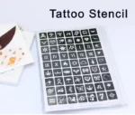 150pcs tattoo stencil album airbrush henna drawing template hollowed out inkjet small cute flower animal letter carton pattern - Image 2
