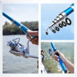 For Sea Beach & Outdoor Fishing Ultra Short Telescopic Fiberglass Fishing Rod Compact Retracted 42.5cm/44cm - Image 5