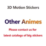Anime Mini Motion Stickers One Piece Dragon Ball Z Waterproof Self-adhesive Stickers for Water Bottle,Phone case,Cup,Etc. - Image 6