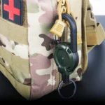 Retractable Heavy Duty Pull Reel Carabiner Key Chains Strong Steel Wire Rope Buckle Spring Key Ring Outdoor Sporty Keychain Tool - Image 6