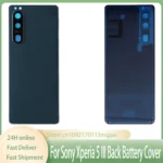 For Sony Xperia 5 III Back Battery Cover Rear Door Case XQ-BQ52 XQ-BQ42 XQ-BQ62 Housing With Camera Lens Replacement
