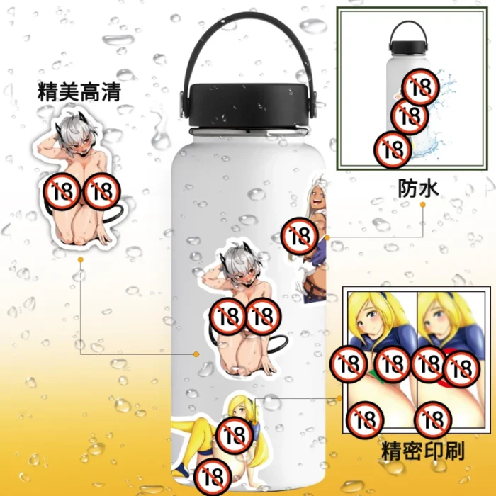 50Pcs Customized Cartoon Sexy Stickers Attractive Posture, Indescribable Decorative Patterns, Very Powerful Hidden Resources - Image 5
