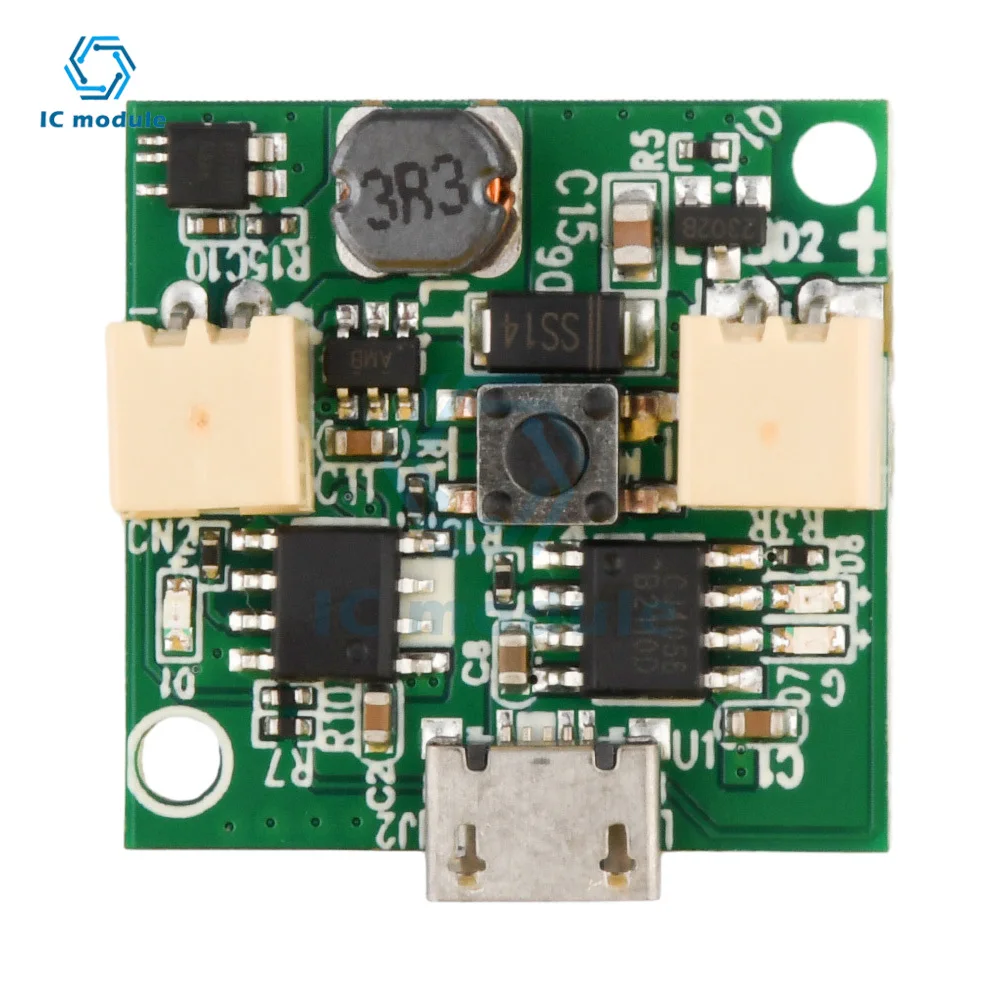 kf-Saa0c8879338a45088f824f0b477018e3v USB Small Fan Circuit Board 3.7V Battery Charger Module Micro USB Fan Governor Wind Speed Controller - Image 5