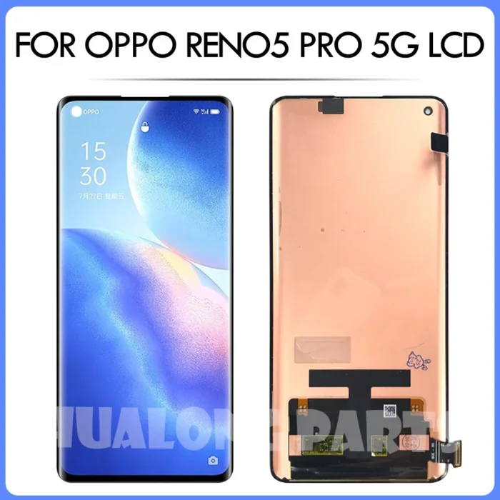 6.55" AMOLED/TFT For Oppo Reno5 Pro LCD Display Screen Touch Panel Digitizer For Reno 5 Pro 5G PDSM00 PDST00 CPH2201 Display - Image 2