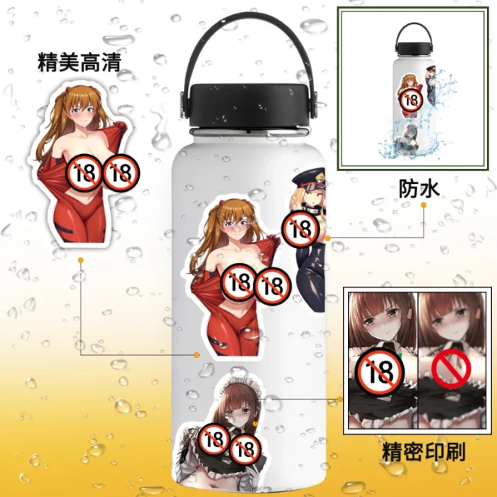 10/50/100/200/500PCS No Repeat Exclusive Sexy Nude Waifu Endless Beauty Temptation Adult Series Stickers (18+) - Image 4