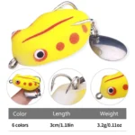 1pcs Luya Frog Little Black Fish 3cm 3.7g False Bait - Image 2