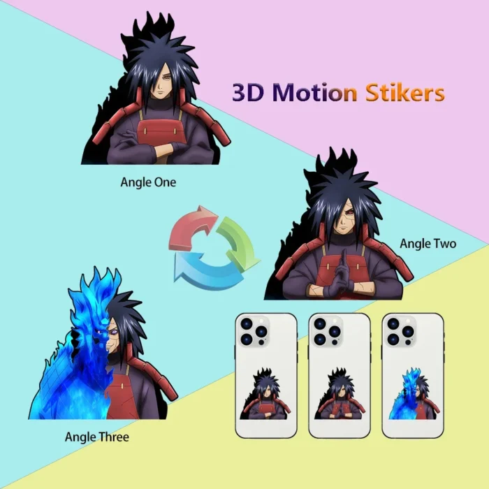 Anime Mini Motion Stickers One Piece Dragon Ball Z Waterproof Self-adhesive Stickers for Water Bottle,Phone case,Cup,Etc. - Image 2