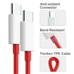 Type C to Type C 65W 100W 150W SuperVOOC Fast Charging Cable for OnePlus 9 10 11 12 13 Nord 2T 3 N300 ACE 2 3 5 Pro OPPO realme - Image 2