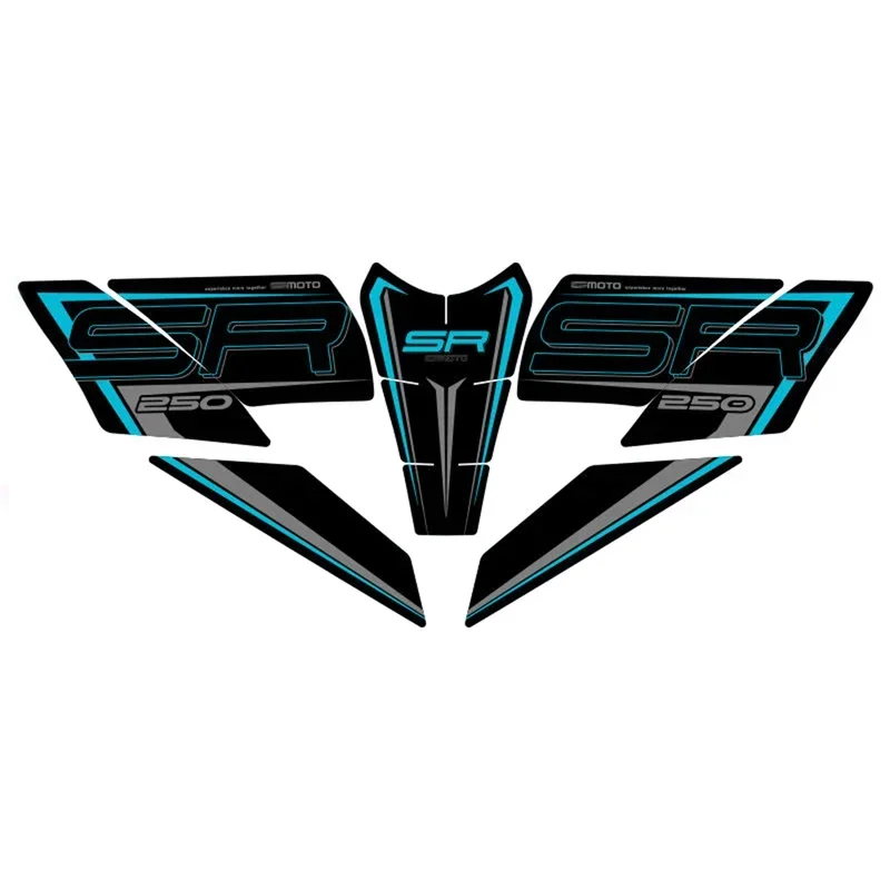 kf-Sb716247bbf674a80afd01d95a2ef4b74D CF250SR 2023 Motorcycle Anti Slip Fuel Oil Tank Pad Side Knee Grip Decal Protector Sticker Pads FOR CFMOTO CF 250 SR 250SR 2023 - Image 1