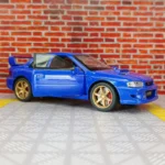 1:32 Subaru alloy supercar children's toy car model pull back acousto-optic car door and hood trunk can be opened rich details - Image 4