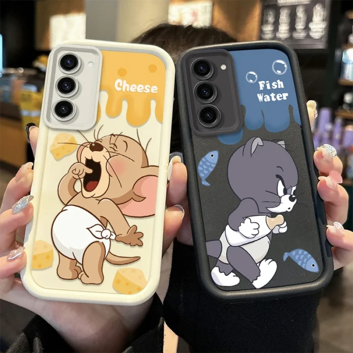 Tom And Jerry Phone Case For Samsung Galaxy S25 S24 Ultra S23 S22 S21 Plus S20 FE A56 A55 A54 A53 A52 A51 A34 A32 4G 5G Cover - Image 3