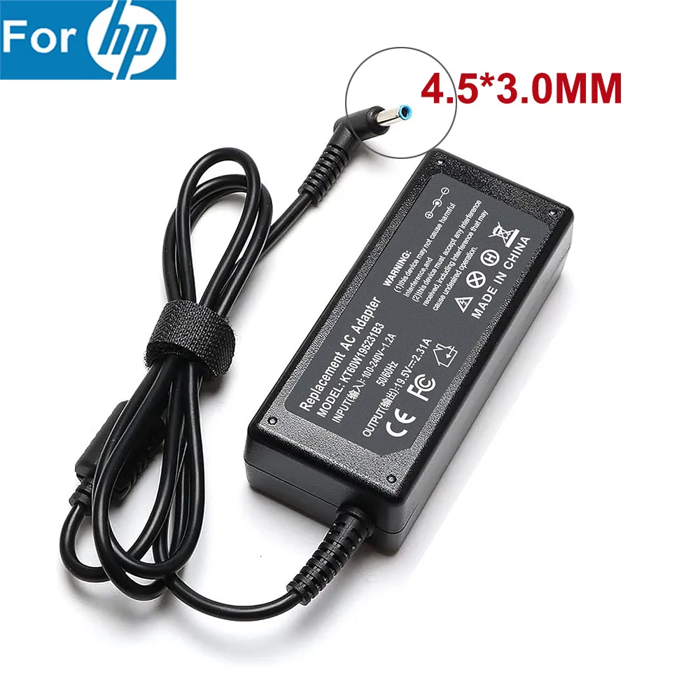 kf-Sbc28e1afa11d45cb8957aff2fcd8a8b3i New 45W 19.5V 2.31A Blue Pin AC Adapter Charger for HP Stream X360 11 13 14 Series Supply Cord 4.5*3.0mm - Image 1