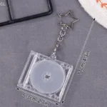 Blank Album Mini CD Case Keychain CD Player Keyring Peripheral Commemorative Album Key Holder For DIY Backpack Pendant - Image 6