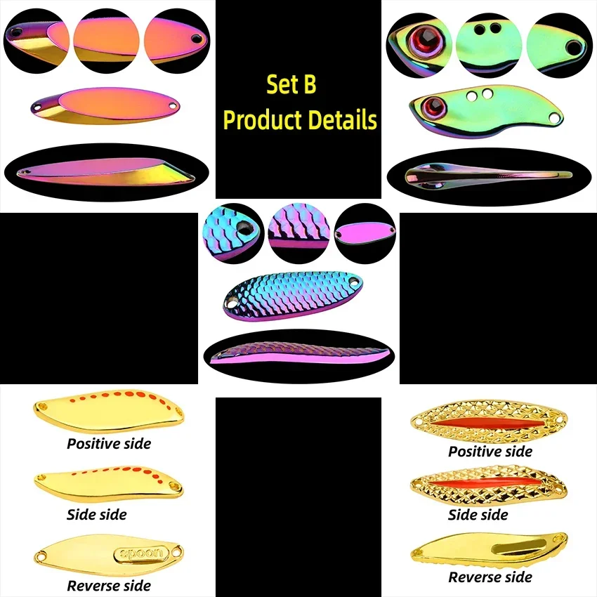 kf-Sc1b8c4d35e76481d9f5ee927b05de84cu 5pcs/lot Wobbler lures 3g/10g/15g Metal Vib Fishing Lure set Sinking Hard Metal VIB Sea Fishing Lures Artificial Pesca Bait - Image 3