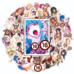 10/50/100/200/500PCS No Repeat Exclusive Sexy Nude Waifu Endless Beauty Temptation Adult Series Stickers (18+) - Image 2