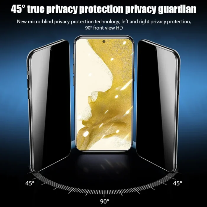 1-2PCS Privacy Glass For Samsung Galaxy A54 A55 A15 A14 A53 A13 A34 A35 A33 A52S A22 A32 S20 S21 FE 5G Anti-Spy Screen Protector - Image 3