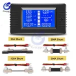 PZEM015 0-200V Car Battery Discharge Indicator Capacity Tester Power Energy Impedance Resistance Voltmeter 0-50A/100A /200A/300A - Image 2