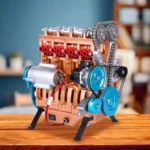 Car Engine Model Resin 4-Cylinder Car V8 Engine Model Sculpture Handmade Desktop Engine Block Ornament Gift For Car Enthusiasts - Image 2