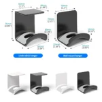 Universal Headphone Stand No Punching Plastic Wall Mount Hanger Under Desk Headset Rack Holder Support for Gaming Earphone - Image 6