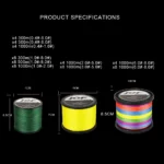 JOF 8 Strands 1000M 500M 300M Carp Fishing Line Braided PE Multifilament X8 Threads Weaves 20-100LB Peche Accessoire - Image 4