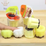 Novelty Pudding Pendant Food Play Reduce Pressure Keychain Fragrance Antistress Fidget Stress Relieving Backpack Decor Kids Toys - Image 3