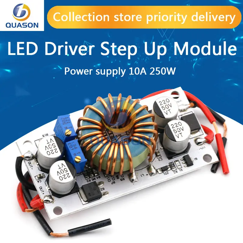 kf-Scc8803b5388e4098ae0d25be7fae337dH 1pcs DC-DC boost converter Constant Current Mobile Power supply 10A 250W LED Driver Step Up Module - Image 1