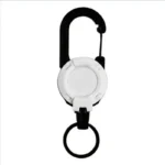 Retractable Heavy Duty Pull Reel Carabiner Key Chains Strong Steel Wire Rope Buckle Spring Key Ring Outdoor Sporty Keychain Tool - Image 3