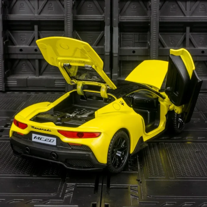 1:32 Maserati MC20 alloy supercar model car doors and the front hood and trunk door can also be opened rich details - Image 3