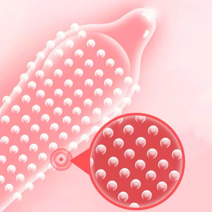 12PCS Big Dots Condoms for Men Delay Ejaculation G Spot Dotted Ribbed Penis Sleeve Natural Latex Condom Sex Toys Preservatif - Image 3